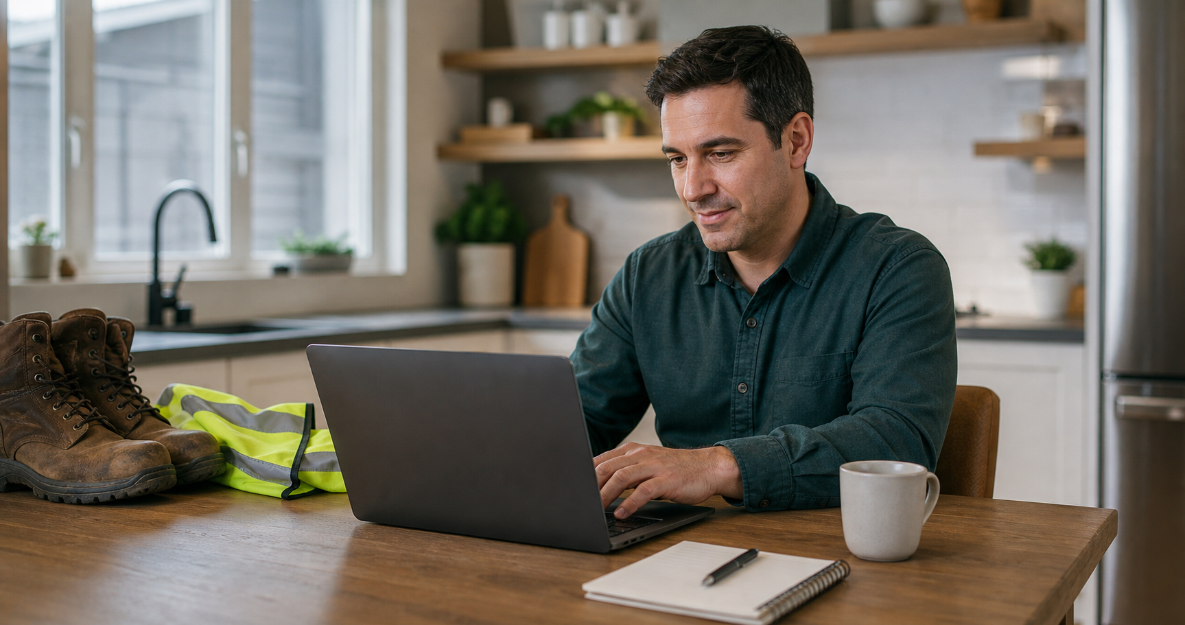 Worker preparing application package